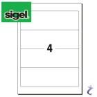 Sigel Ordner Etiketten kurz, breite Ordner LA430 192 x 61 mm
